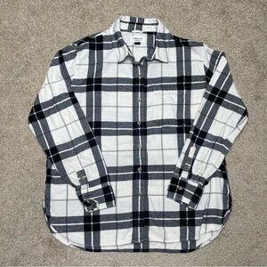Women's American Eagle Plaid Button-Down Flannel Shirt Size XS